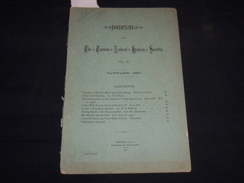 1887 JANUARY THE TRENTON NATURAL HISTORY SOCIETY JOURNAL - J 8711