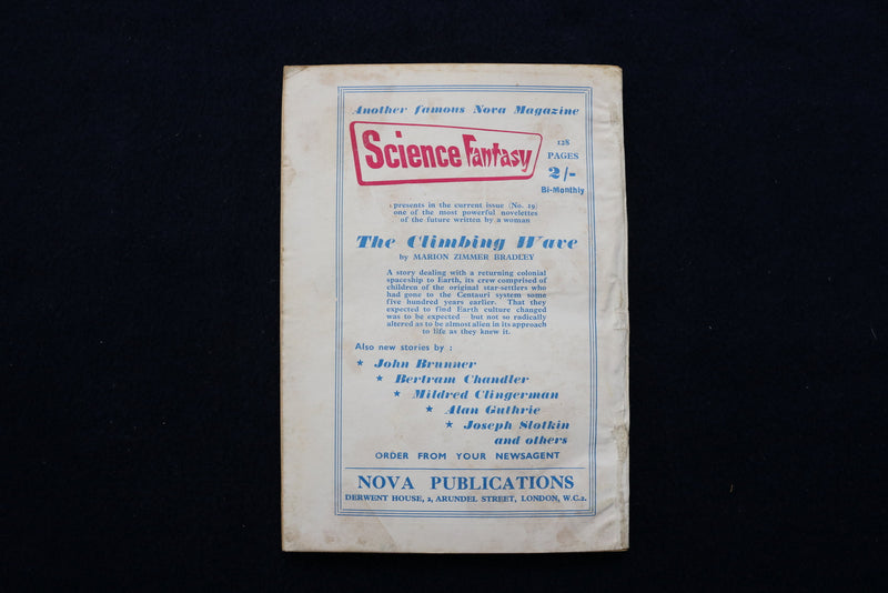 1956 SEPTEMBER NEW WORLDS SOFTCOVER DIGEST MAGAZINE- VOLUME 17, NUMBER 51- K 424