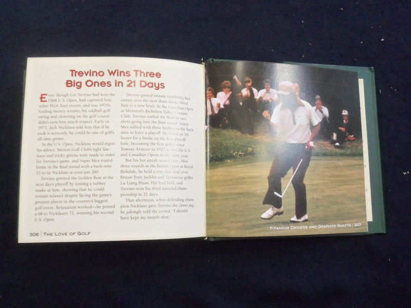 2005 THE LOVE OF GOLF HARDCOVER BOOK BY DAVE BARRETT - KD 8222