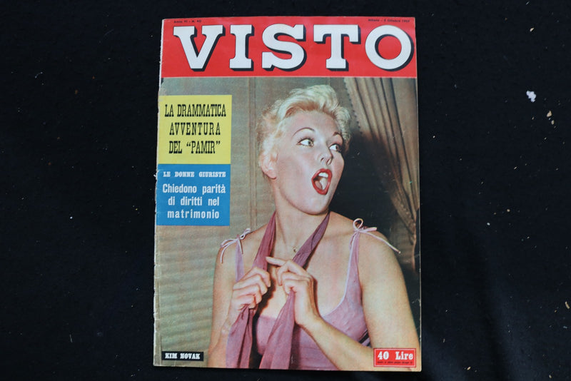 1957 OCTOBER 5 VISTO MAGAZINE - KIM NOVAK COVER - E 25837