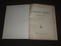 1934-1935 CENTO ANNI BY GIUSEPPE ROVANI VOLUME 1 & 2 - ITALIAN - R 174
