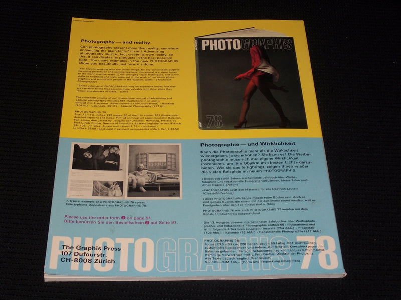 1978/79 #195 GRAPHIS MAGAZINE - BEAUTIFUL FRONT COVER - E 4053