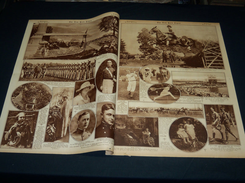 1922 JUNE 18 NEW YORK TIMES PICTURE SECTION NO. 4 & 5 - ENGLISH DERBY - NT 8863