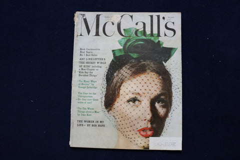 1959 OCTOBER MCCALL'S MAGAZINE - WOMAN IN VEIL COVER - E 22139