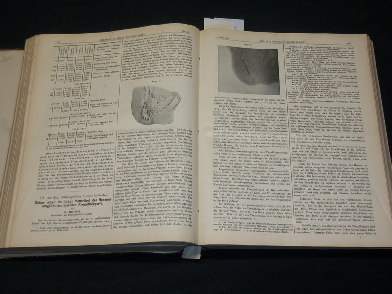 1904 JAN-DEC BERLINER KLINISCHE WOCHENSCHRIFT MAGAZINE BOUND VOLUME - KD 3644D