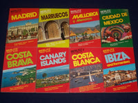 SPANISH GUIDE BOOKS LOT OF 29 - SOFTCOVER - GREAT PHOTOS - KD 2020