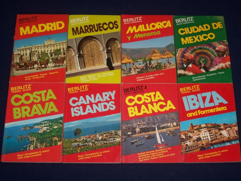 SPANISH GUIDE BOOKS LOT OF 29 - SOFTCOVER - GREAT PHOTOS - KD 2020