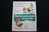 1951 APRIL LADIES' HOME JOURNAL MAGAZINE - WOMAN WITH FLOWERS COVER - E 10321
