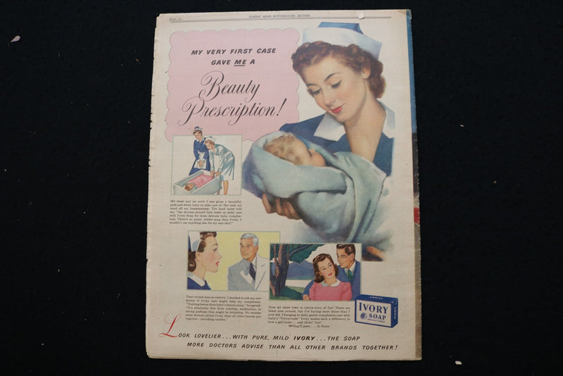 1943 MAY 23 NY SUNDAY NEWS MAGAZINE - SUSAN HAYWARD COVER - E 25571