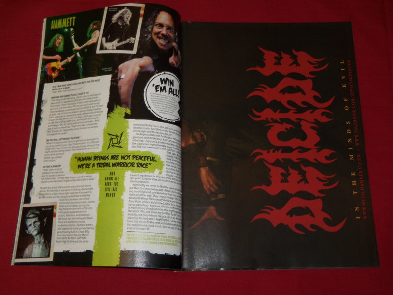2014 APRIL METAL HAMMER MAGAZINE ISSUE NO. 255 - METALLICA COVER - PUNK - RC 378