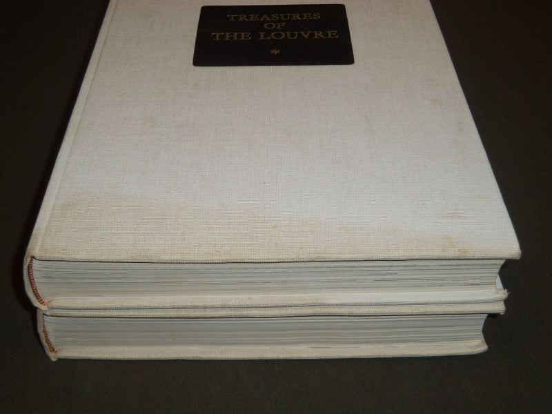 1966 TREASURES OF THE LOUVRE VOLUME 1 & 2 - PRINTED IN FRANCE - KD 1029