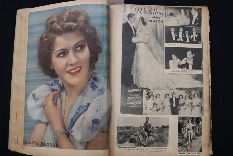 1930'S MOVIE STARS SCRAPBOOK - CHARLIE CHAPLIN - JAMES CAGNEY - E 24905