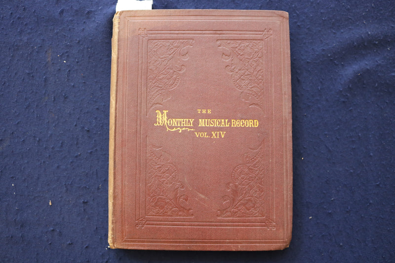 1880-1884 THE MONTHLY MUSICAL RECORD HARDCOVER BOUND VOLUMES - LOT OF 2- KD 9540