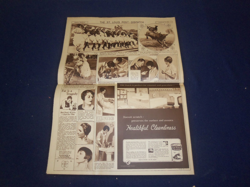 1928 FEB 26 ST. LOUIS DIPATCH ROTOGRAVURE SECTION - LINDBERGH - EDISON -NP 4985