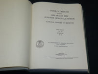 1959-1961 LIBRARY OF THE SURGEON GENERAL'S OFFICE INDEX VOLUME LOT OF 3- KD 4047