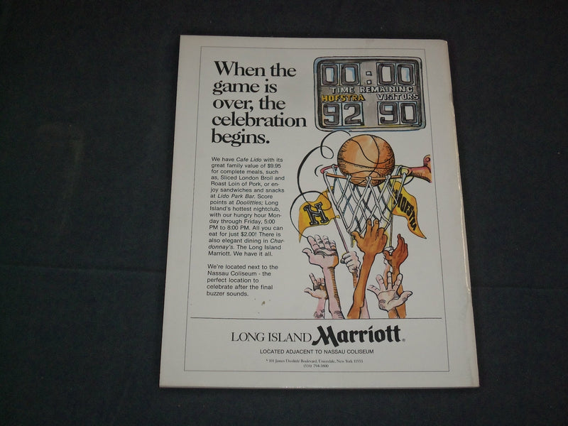 1987-1988 HOFSTRA UNIVERSITY MEN'S BASKETBALL MEDIA GUIDE - J 3864