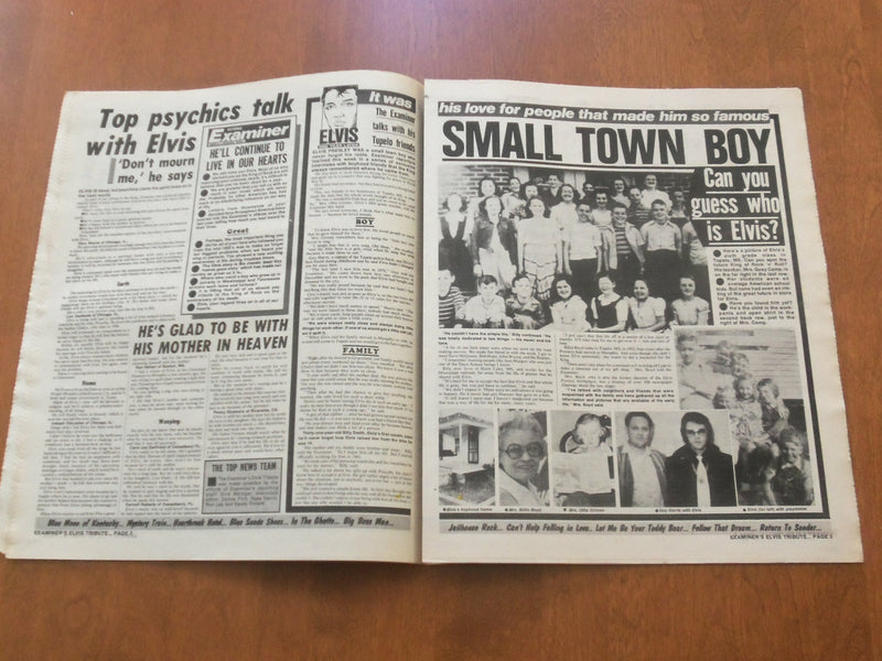 1978 AUGUST 8 NATIONAL EXAMINER NEWSPAPER - ELVIS, ANNIVERSARY TRIBUTE - NP 4729