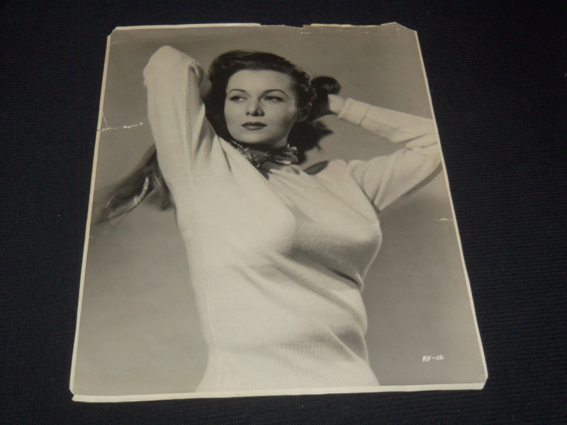1940'S RHONDA FLEMING PUBLICITY PHOTO - 15 1/2 x 19 1/2 - #192