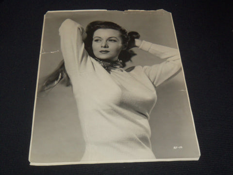 1940'S RHONDA FLEMING PUBLICITY PHOTO - 15 1/2 x 19 1/2 - #192