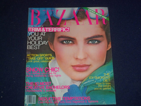 1980 DECEMBER HARPER'S BAZAAR MAGAZINE - EVA VOORHIS COVER - ST 6567