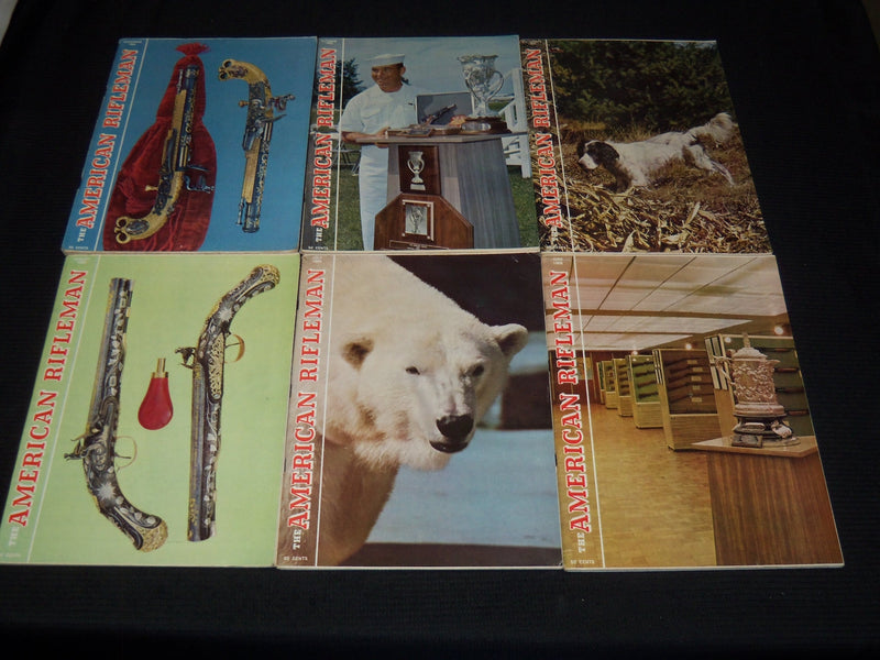 1966 THE AMERICAN RIFLEMAN MAGAZINES LOT OF 11 ISSUES - NICE ADS - WR 104K