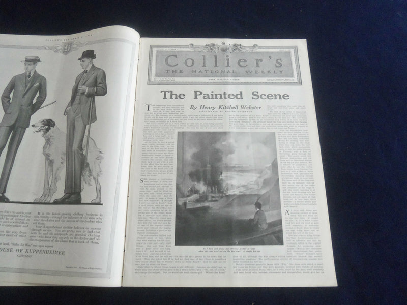 1914 APRIL 4 COLLIER'S MAGAZINE - THE PAINTED SCENE - APRIL FOOL - ST 7094