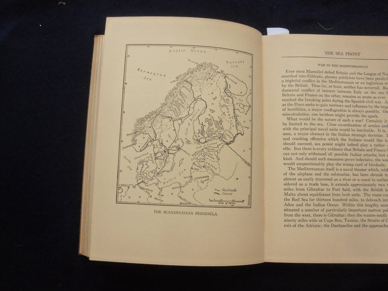 1939 HANDBOOK OF THE WAR HARDCOVER BOOK BY JONH DE WILDE & D. POPPER - KD 8254