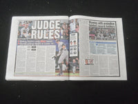 2022 OCTOBER 5 NEW YORK POST NEWSPAPER - AARON JUDGE HITS HOME RUN #62