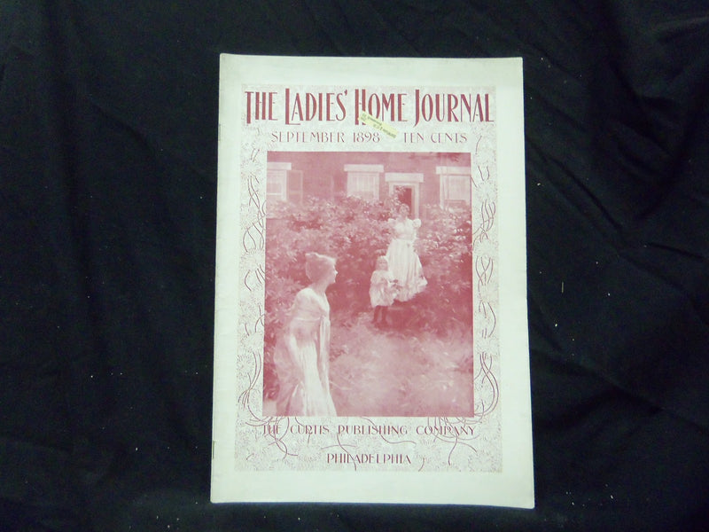 1898 SEPTEMBER LADIES' HOME JOURNAL MAGAZINE - GREAT ILLUSTRATIONS & ADS-ST 1582
