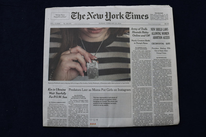 2024 FEBRUARY 25 NEW YORK TIMES - NEW SHIELD LAWS ALLOWING WOMEN ABORTION ACCESS