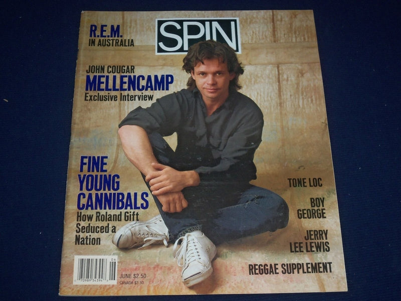 1989 JUNE SPIN MAGAZINE - JOHN COUGAR MELLENCAMP - GREAT PHOTOS - J 1352