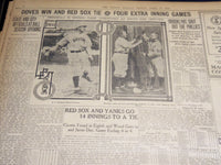 1907 APRIL 15 THE BOSTON HERALD NEWSPAPER - BASEBALL SEASONS OPENS - BH 398