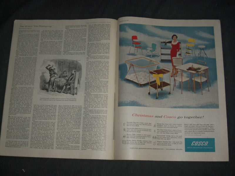 1958 NOVEMBER 29 THE SATURDAY EVENING POST MAGAZINE- ILLUSTRATED COVER- SP 2481L