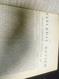 1884 SATURDAY REVIEW 2 BOUND VOLUMES - COMPLETE YR- PUBLISHED IN LONDON - R 1100