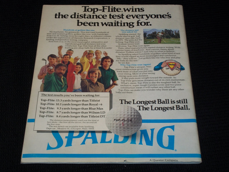 1974 DECEMBER 27 GOLF WORLD MAGAZINE - MILLER & PLAYER FRONT COVER - E 6203