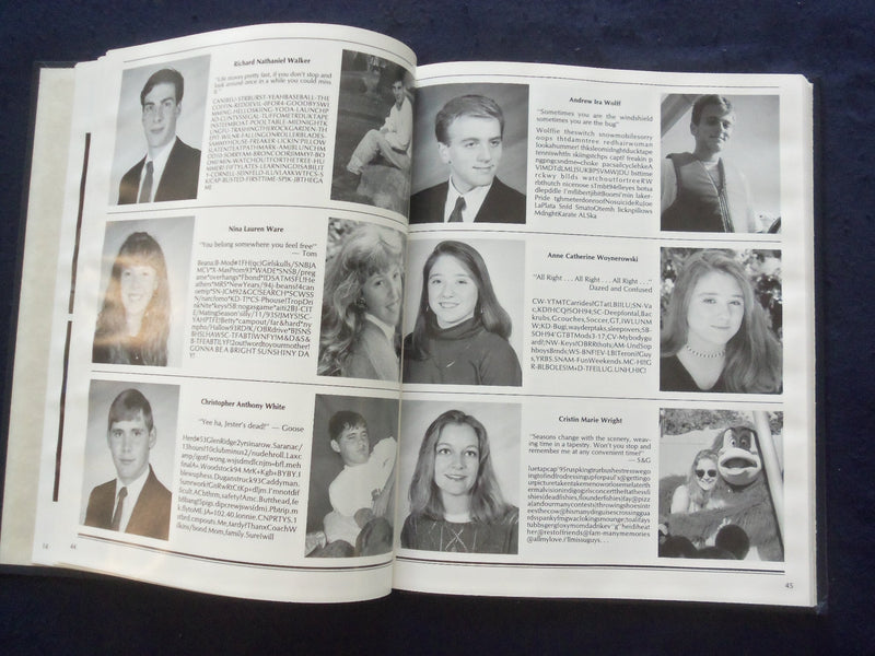 1995 LAKES MOUNTAIN LAKES HIGH SCHOOL YEARBOOK - MOUNTAIN LAKES, NJ - YB 1927H