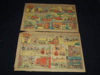 1940-1944 DONALD DUCK NEWSPAPER COLOR COMIC STRIPS - LOT OF 10 - NP 9179
