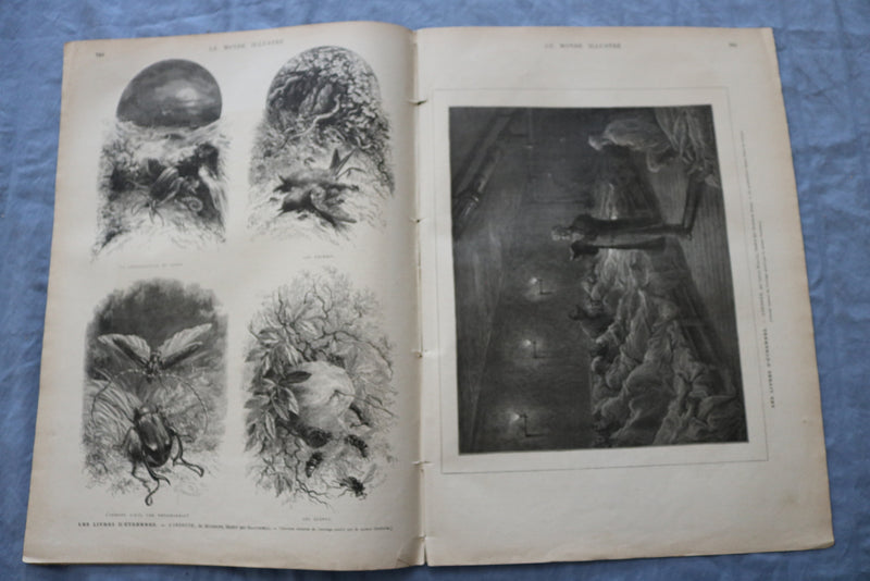 1875 DEC 11 LE MONDE ILLUSTRE MAGAZINE - EXPOSTION DES CEUVRES- FRENCH - NP 8456