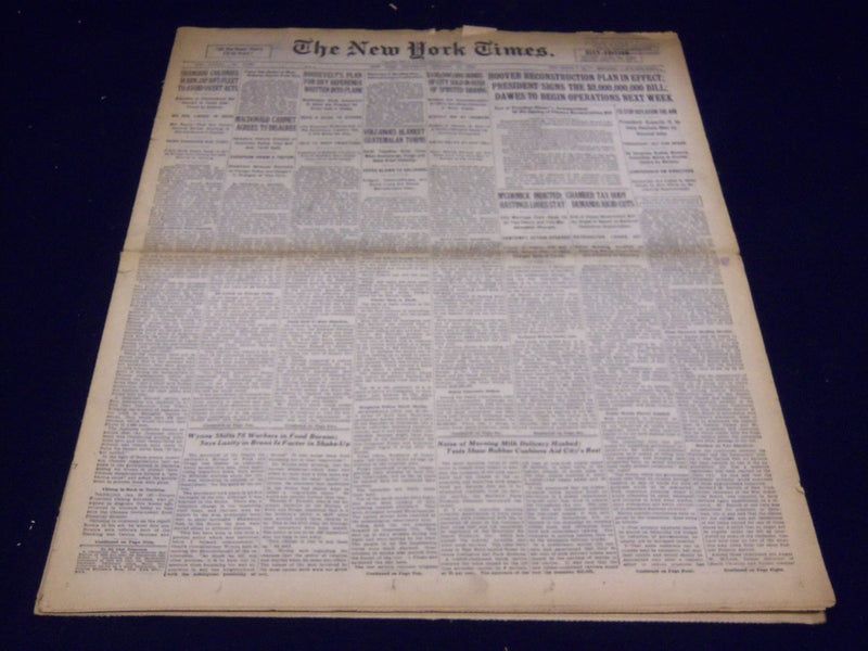 1932 JULY 23 NEW YORK TIMES - VOLCANOES BLANKET GUATEMALA - NT 4077