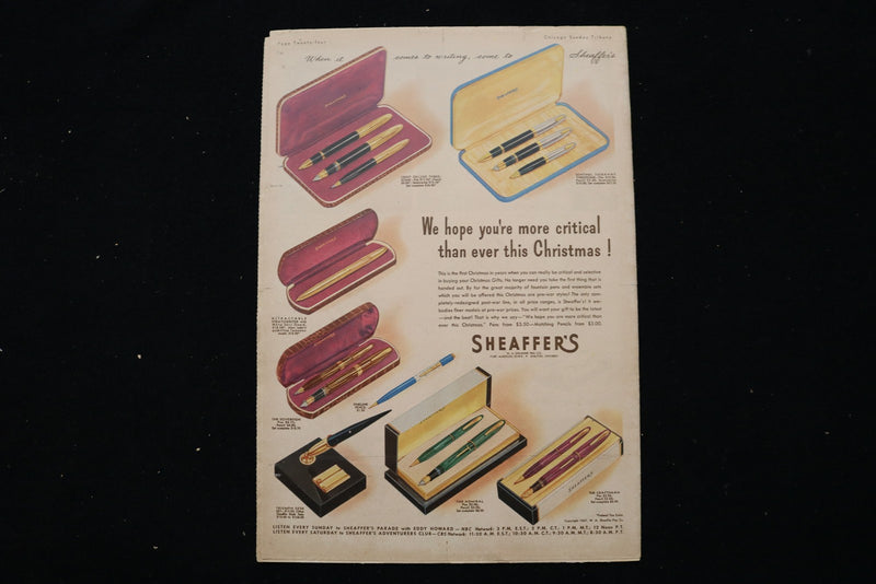 1947 NOV 30 CHICAGO SUNDAY TRIBUNE MAGAZINE - BURT LANCASTER COVER - E 25502