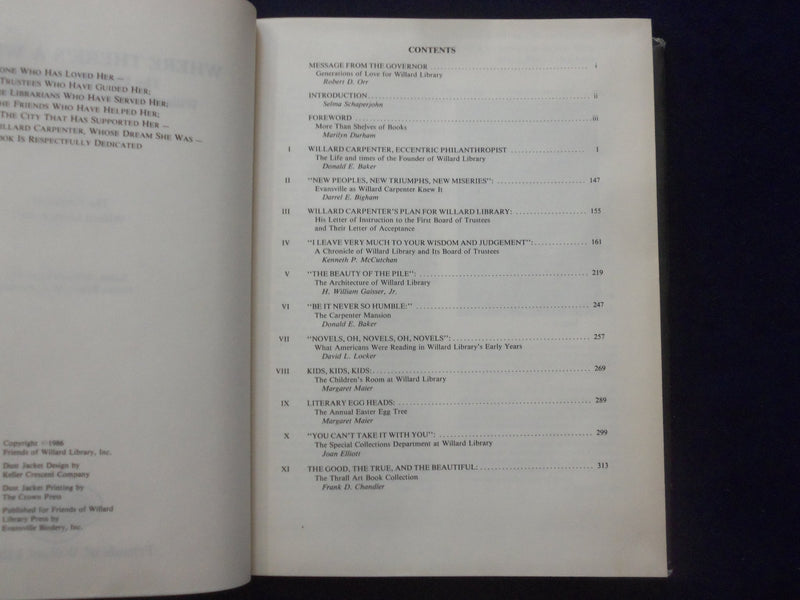 1986 WHERE THERE'S A WILLIARD HARDCOVER BOOK - WILLIARD LIBRARY - KD 1111D
