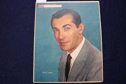 1963 SEP 29 SUNDAY NEWS COLOROTO MAGAZINE - RICK JASON - N.Y. YANKEES - E 23198