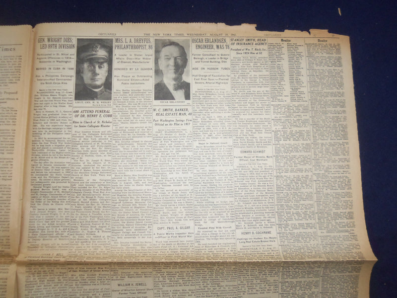1943 AUG 18 NEW YORK TIMES - SICILY CONQUERED AS AMERICANS WIN MESSINA - NP 6551