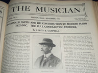 1912 THE MUSICIAN BOUND VOLUME NO. 17 PART 1 - GREAT PHOTOS & ADS - KD 2287