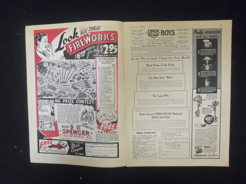 1938 JUNE OPEN ROAD FOR BOYS MAGAZINE - ST 4625