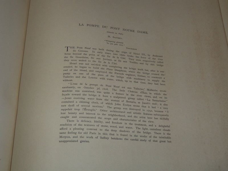 1888 ETCHINGS BY FRENCH ARTISTS VOLUME - G. W. H. RITCHIE - Z 236