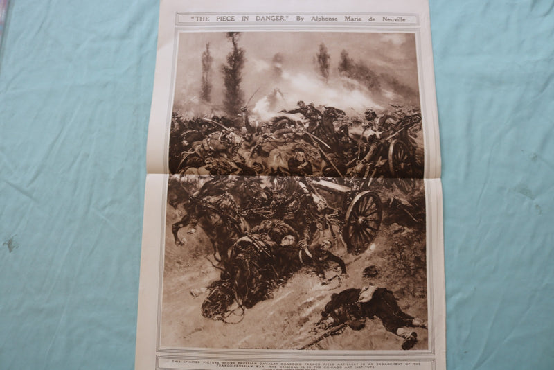 1914 OCT 1 NEW YORK TIMES MID-WEEK PICTORIAL WAR EXTRA - GERMAN FIRING - NP 9117