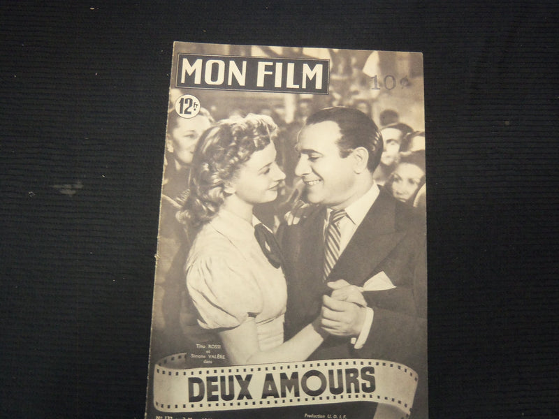 1949 MARCH 2 MON FILM FRENCH MAGAZINE - TINO ROSSI SIMONE VALERE - E 26173