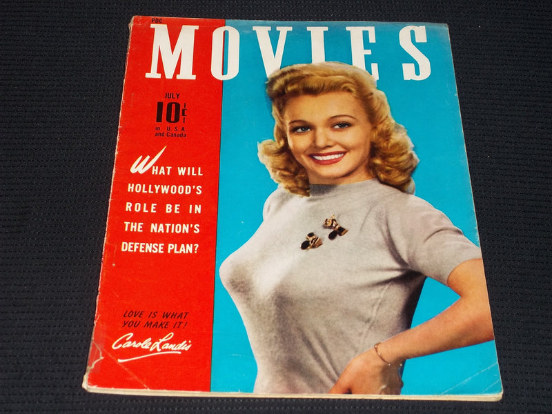 1941 JULY MOVIES MAGAZINE - CAROLE LANDIS FRONT COVER - E 14162
