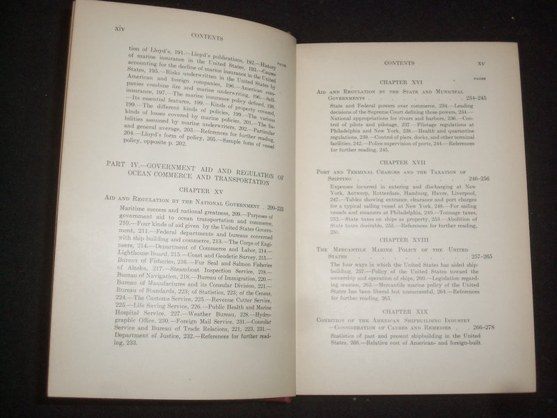 1911 OCEAN AND INLAND WATER TRANSPORTATION HARDCOVER BOOK BY E. JOHNSON- KD 9213